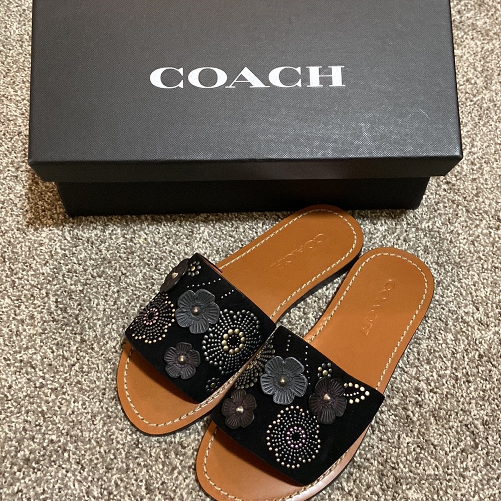 Coach Floral Sandals, Size 6